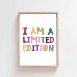 I Am A Limited Edition Print, Girls Nursery Playroom Wall Art, Rainbow Bedroom Decor, Art - thumbnail 2