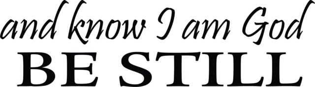 Be Still & Know That I Am God Printable Wall Art
