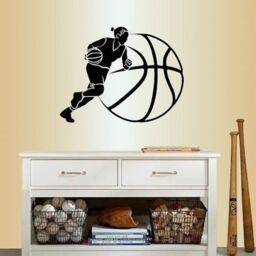 In-Style Decals Wall Vinyl Decal Home Decor Art Sticker Basketball Player Girl Woman Sports Kids Teen Bedroom Removable Mural Design 282 - thumbnail 1