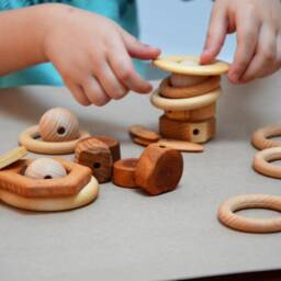 Wooden Baby Gym, Montessori Toy, Scandinavian Design Gym, Untreated Wood, Portique, Baby Activity Center, Baby Gym, Foldable Play Gym, Activity Arch - thumbnail 4