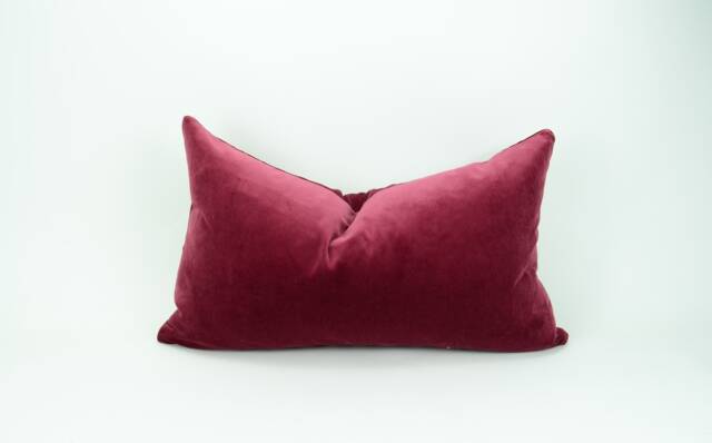 Mulberry Velvet Pillow Case // Dark Pink Cushion Cover - image 1
