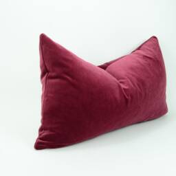 Mulberry Velvet Pillow Case // Dark Pink Cushion Cover - thumbnail 2