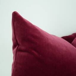 Mulberry Velvet Pillow Case // Dark Pink Cushion Cover - thumbnail 3