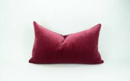 Mulberry Velvet Pillow Case // Dark Pink Cushion Cover - thumbnail 1