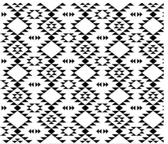 Crib Sheet Aztec Crib Sheet, Baby Bedding, Modern Nursery, Monochrome Accessory