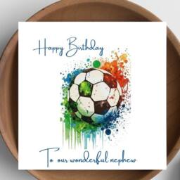 Personalised Football Birthday Card Bsl Card, Footballer Coach Thank You, Bsl You Football, Coach - thumbnail 2