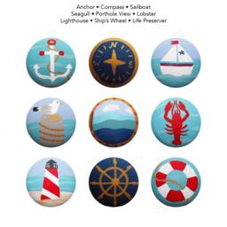 Night Light - Custom Hand Painted Children's Soft Led with Automatic Sensor Nautical Ocean Anchor Or Any Theme - thumbnail 3