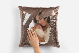 Personalised Mother's Day Gift, Picture Cushion, Nanny New Mum Reversible Cushion Gift For Mum, Birthday - thumbnail 1