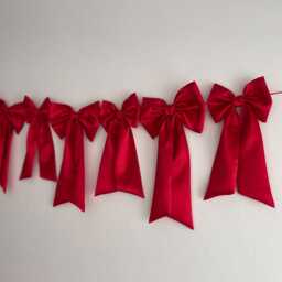 Decorative Bow Garland & Wall Decor For Nursery Room Cot Decoration Baby Shower - thumbnail 3