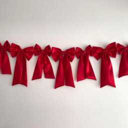 Decorative Bow Garland & Wall Decor For Nursery Room Cot Decoration Baby Shower - thumbnail 2