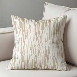 Brush Stroke Throw Pillow Cover, Metallic Abstract Cushion Case For Sofa Or Bed, Modern Chic Home Decor Accent - thumbnail 4