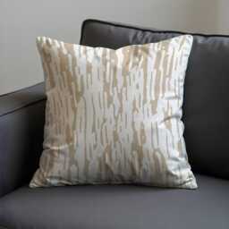 Brush Stroke Throw Pillow Cover, Metallic Abstract Cushion Case For Sofa Or Bed, Modern Chic Home Decor Accent - thumbnail 3