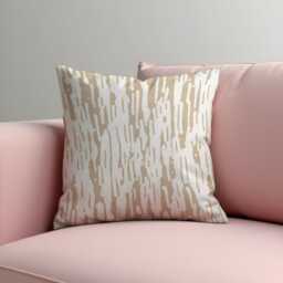 Brush Stroke Throw Pillow Cover, Metallic Abstract Cushion Case For Sofa Or Bed, Modern Chic Home Decor Accent - thumbnail 1