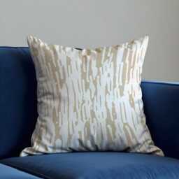 Brush Stroke Throw Pillow Cover, Metallic Abstract Cushion Case For Sofa Or Bed, Modern Chic Home Decor Accent - thumbnail 2