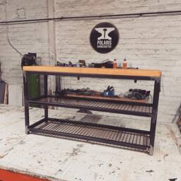 Shoe Rack - Industrial Metal Shoe Rack -Shoe Store Wooden Organiser - thumbnail 3