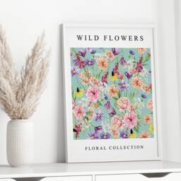 Floral Colourful Prints, Collection Wild Flower Poster, Boho Home Decor, Plant Wall Art, Living Room 1094 - thumbnail 2