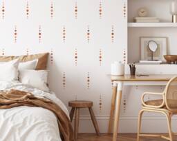 Boho Dot Wall Decals - Removable Stickers, Minimalist Geometric Art, Nursery Decor, Kids Room Decor - thumbnail 1