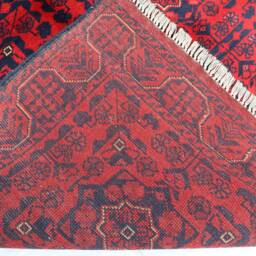 Bukhara Rug, 3'5x5'3 Ft Afghan Handmade Veg Dyes Wool Tribal Turkmen Oriental Red Rug 3x5 Rugs For Living Room Kitchen - thumbnail 4