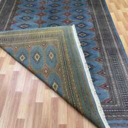 7x10 Flint Gray Bokhara Rug - 2.00x3.00 Bedroom Luxury Area Turkish Fine Quality Afghan - thumbnail 4
