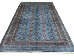 7x10 Flint Gray Bokhara Rug - 2.00x3.00 Bedroom Luxury Area Turkish Fine Quality Afghan