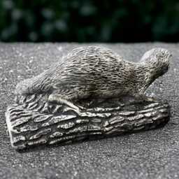 Stone Otter Figurine Concrete River Animal Sculpture Garden Wildlife Decoration Cement Statue Outdoor Yard Ornament Otter Lover Gift - thumbnail 4