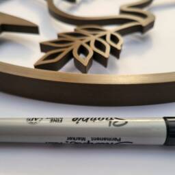 3D Printed Peace Dove Wreath, Walnut Bioplastic Wall Art, Made in Usa - thumbnail 3