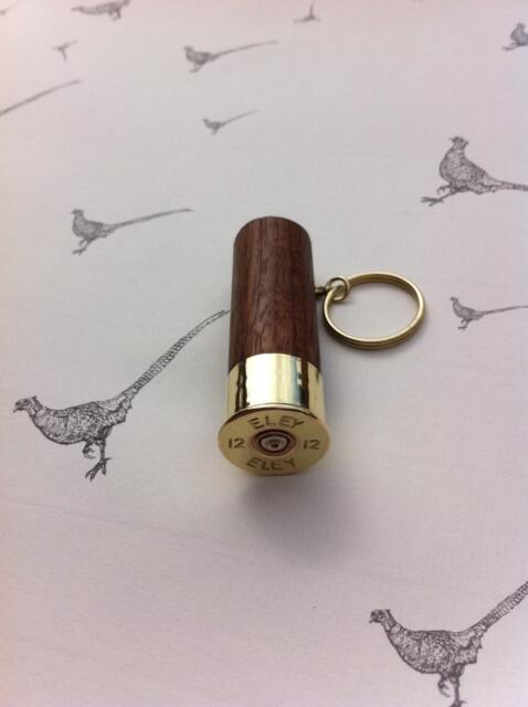 Eley Solid Walnut Keyring Gift Lovely Wood - image 1