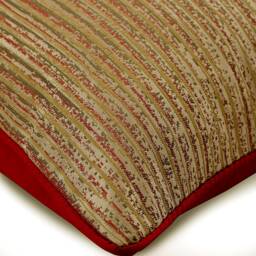 "Jacquard Silk Gold Toss Pillow Cover 16""x16" - thumbnail 2