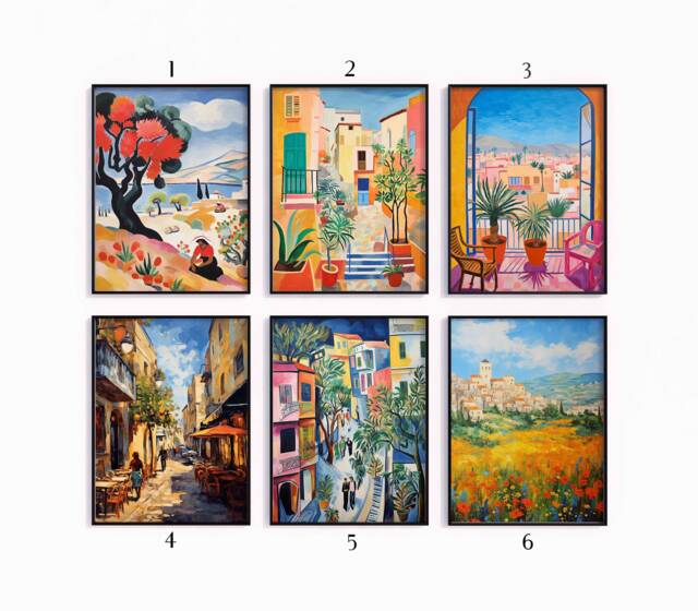 Israel Poster Set, Israeli Travel Prints, Jewish Decor, Jerusalem Print, Tel Aviv Poster, Gallery Wall, Gift, A1/A2/A3/A4 - image 1