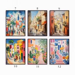 Israel Poster Set, Israeli Travel Prints, Jewish Decor, Jerusalem Print, Tel Aviv Poster, Gallery Wall, Gift, A1/A2/A3/A4 - thumbnail 2