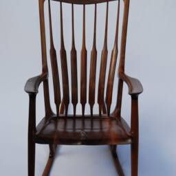 Rocking Chair - Solid Walnut Wood Handcrafted Comfort Inspired By Sam Maloof - thumbnail 3