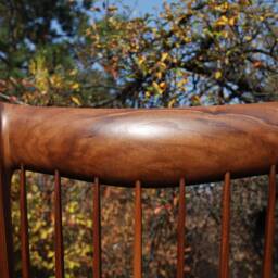 Rocking Chair - Solid Walnut Wood Handcrafted Comfort Inspired By Sam Maloof - thumbnail 4