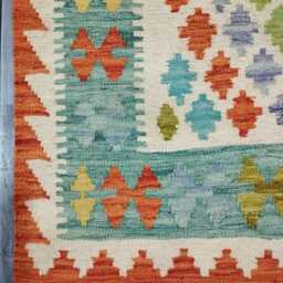 Kilim Rug Classic, Handmade Artisan Afghan Turkish Scandinavian Navajo Bohemian Wool Flatweave Multicolour 133x86 cm - thumbnail 2