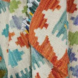 Kilim Rug Classic, Handmade Artisan Afghan Turkish Scandinavian Navajo Bohemian Wool Flatweave Multicolour 133x86 cm - thumbnail 4