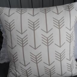 Arrow.valentines.neutrals.toss Pillows.throw Pillows.farmhouse Style.tribal.taupe.white.slipcovers.pillow Covers.home Decor - thumbnail 2