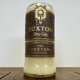 Buxton Gin Bottle Candle - Spiced Orange Soy Wax Derbyshire - thumbnail 3