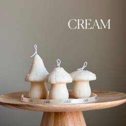 Mushroom Candle Set - Soy Wax Home Decor - thumbnail 3