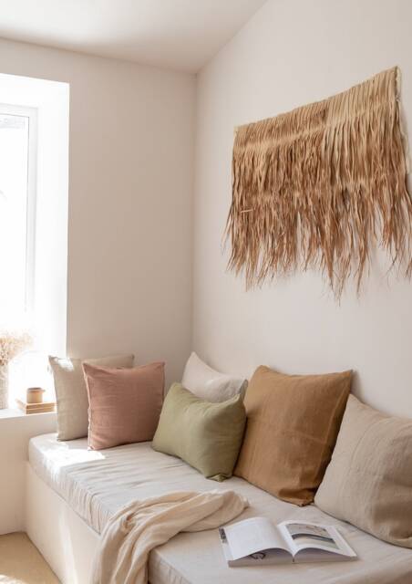 Linen Pillowcase, Washed Linen Pillow Cover, Standard Queen King Euro Cushion Covers in Various Sizes & Colors - image 1