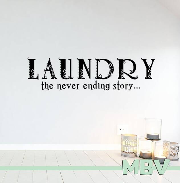 Laundry Room Wall Art Decal The Never Ending Story Vinyl Sticker - image 1