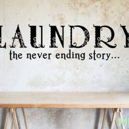 Laundry Room Wall Art Decal The Never Ending Story Vinyl Sticker - thumbnail 2