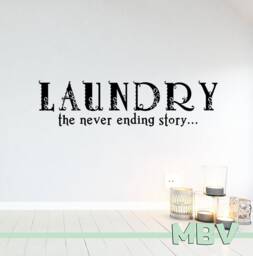Laundry Room Wall Art Decal The Never Ending Story Vinyl Sticker - thumbnail 1