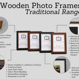"Mahogany - Wooden Photo Frames. Traditional Style Frame. Optional Bevelled Mount. Standard Sizes. 6x4""/5x7"" 8x6"" 10x8"" 10x12" - thumbnail 2