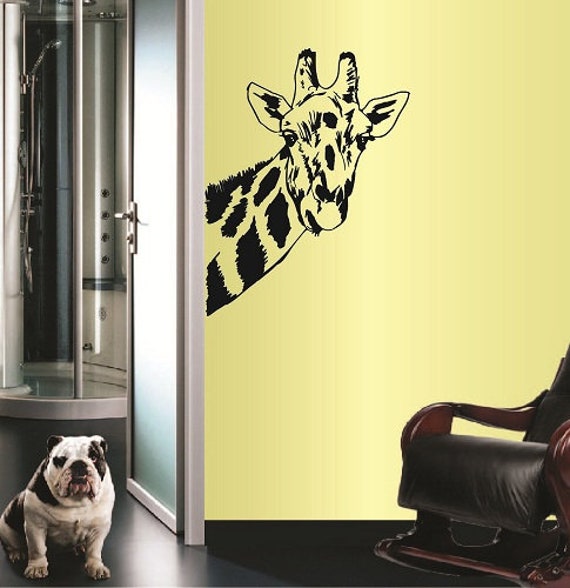 In-Style Decals Wall Vinyl Decal Home Decor Art Sticker Giraffe Animal Zoo Kids Living Room Nursery Play Removable Mural Design 404 - image 1