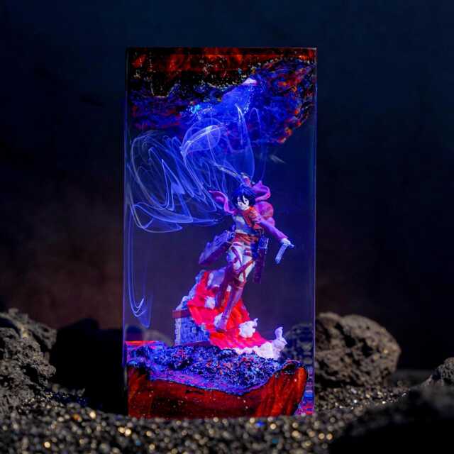 Mikasa Ackerman Aot Resin Lamp, Anime Night Light, Gift For Fan - image 1