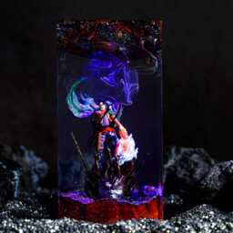 Mikasa Ackerman Aot Resin Lamp, Anime Night Light, Gift For Fan - thumbnail 4