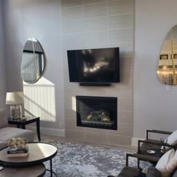 Fracture??? - Contemporary ??rregular Mirror With Brass Detailed, Hand Crafted, Aesthetic - thumbnail 2