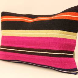 12x20 Turkish Kilim Lumbar Pillow Boho Pillow Bohemian Cover Armchair Case 4Oef-55 - thumbnail 3
