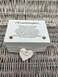 Personalised Box Special Granddaughter Gift Birthday Christmas Trinket Jewellery Box Any Name You Want Grandchild