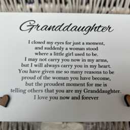 Personalised Box Special Granddaughter Gift Birthday Christmas Trinket Jewellery Box Any Name You Want Grandchild - thumbnail 3