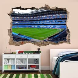 Real Madrid Bernabeu Football Stadium Wall Decal Sticker Mural Print Art Kids Bedroom Home Office Decor Aj1 - thumbnail 1